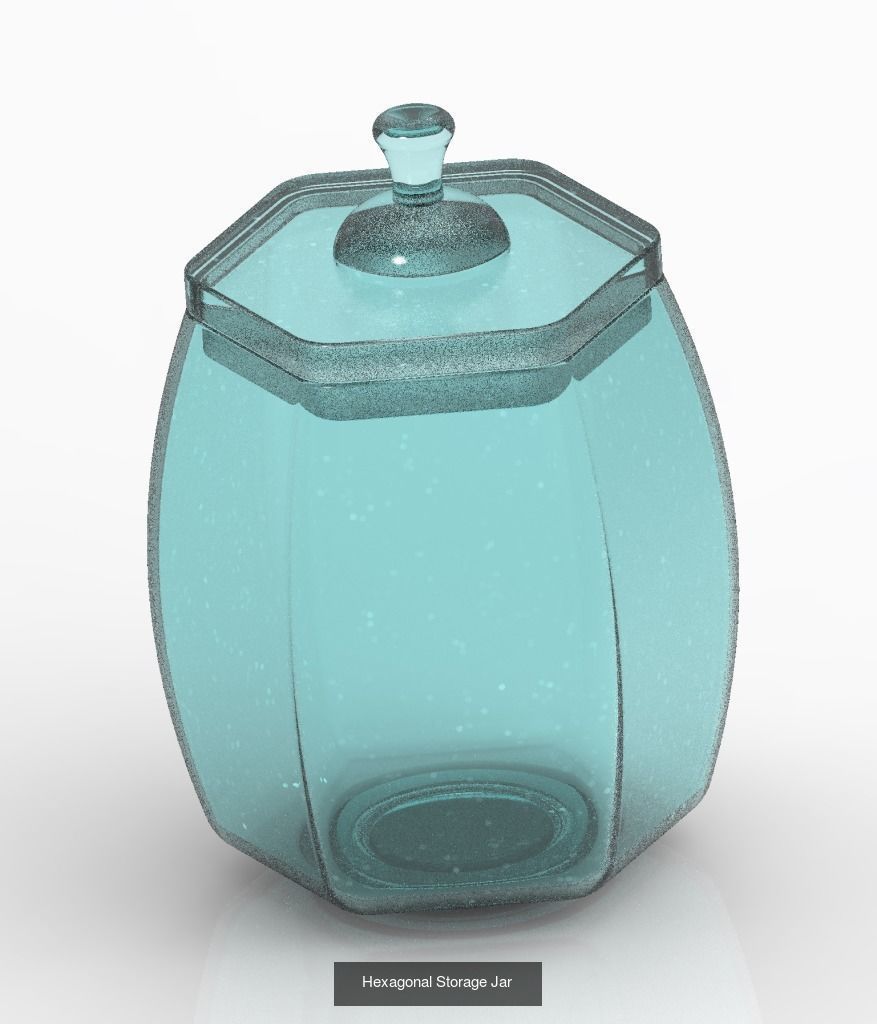 GLASSY TRANSPARENT DECORATIVE PACK 3D Model Collection_10