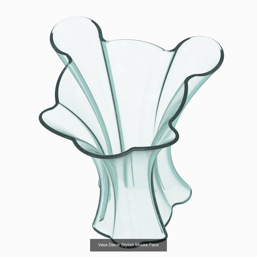 GLASSY TRANSPARENT DECORATIVE PACK 3D Model Collection_3