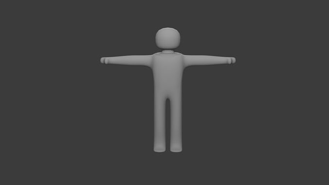 Low-poly Human Low-poly 3D model