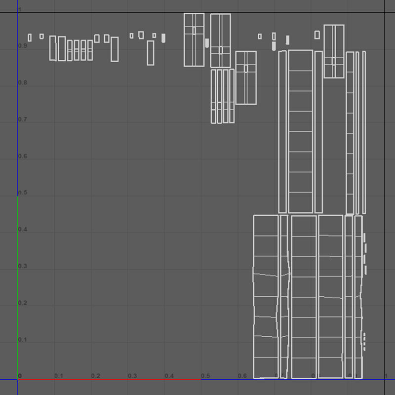 Medieval Bench Low-poly 3D model_10