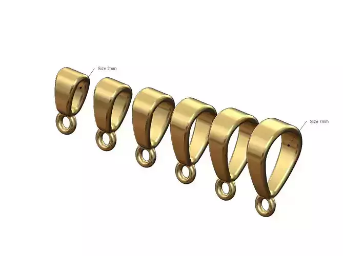 Bail hoop mini collection sizes 7to2mm