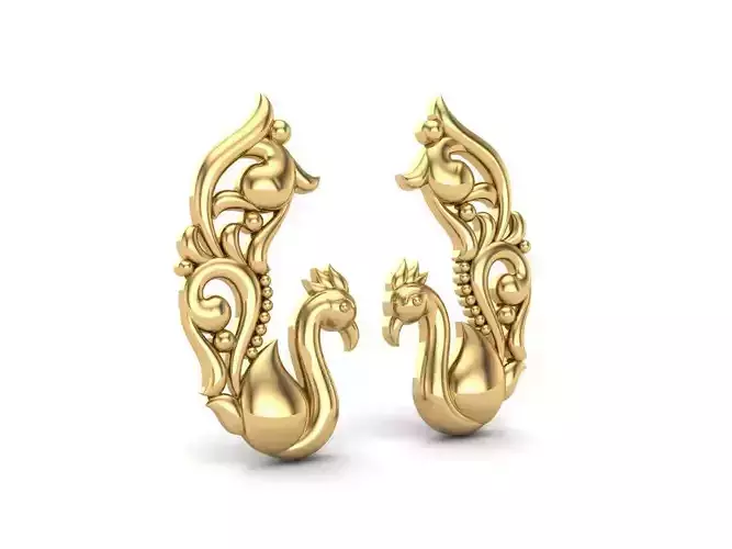 Peacock - Earring - Kundal - 240429