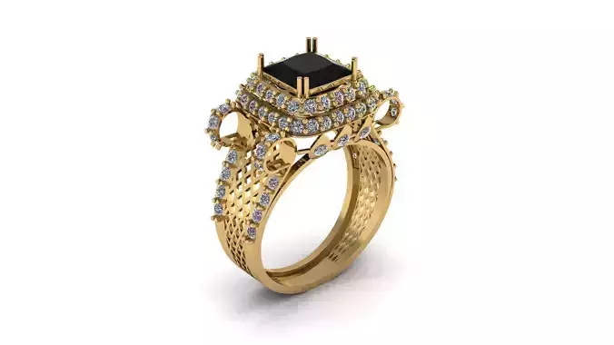 PRECIOUS ENGAGEMENT RING 3D PRINTABLE MODEL