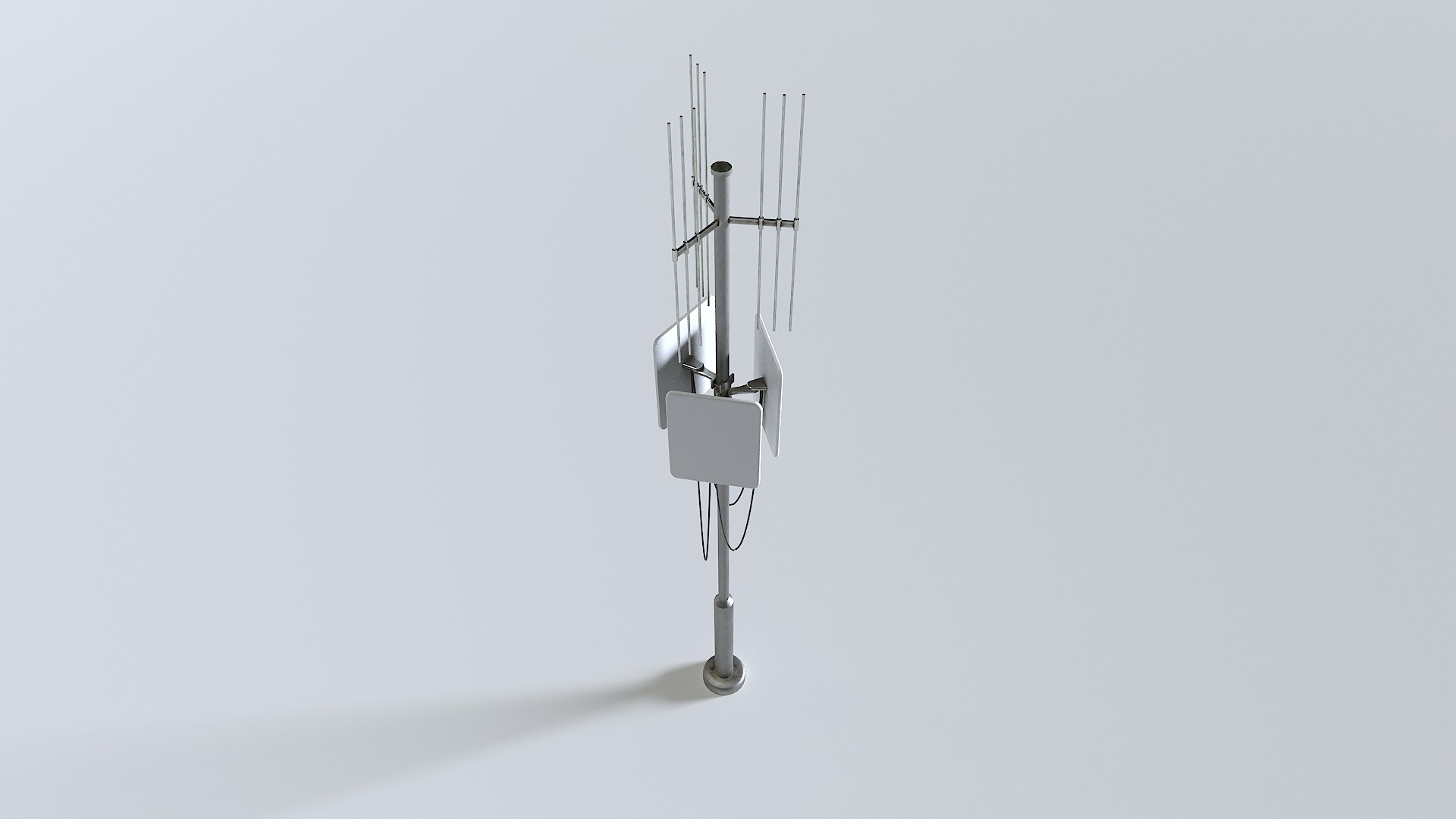 Cell Phone Tower 3 Low-poly 3D model_7