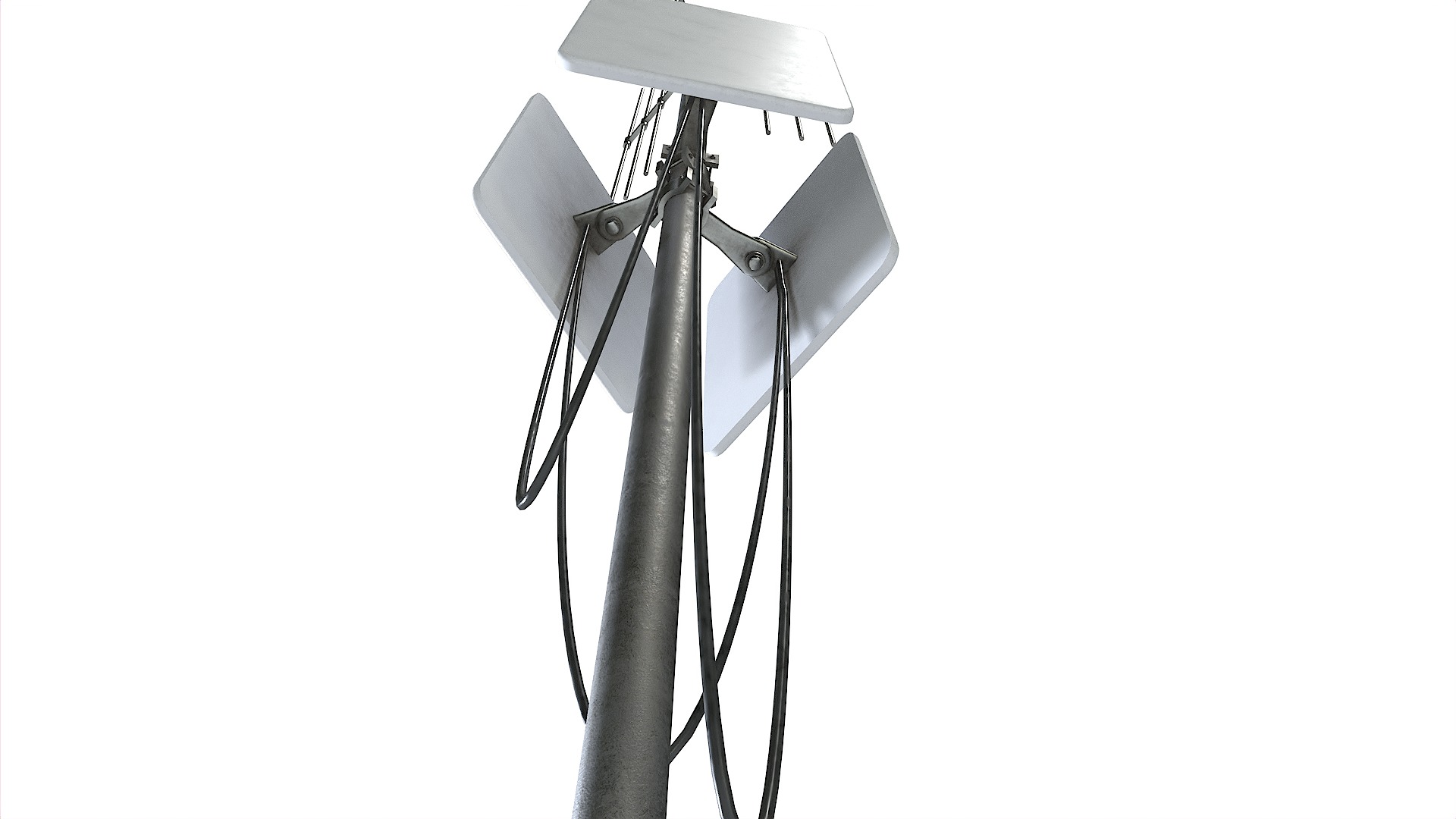 Cell Phone Tower 3 Low-poly 3D model_5