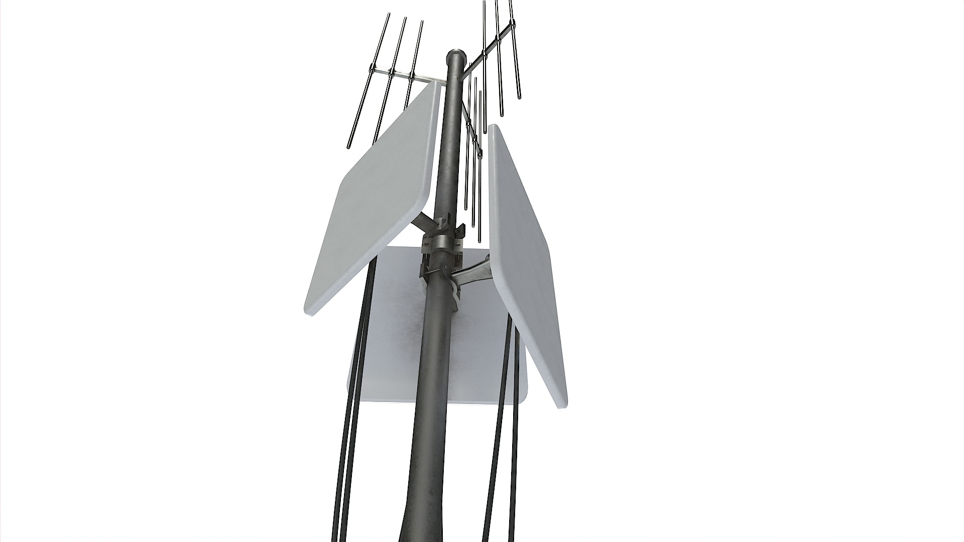 Cell Phone Tower 3 Low-poly 3D model_1