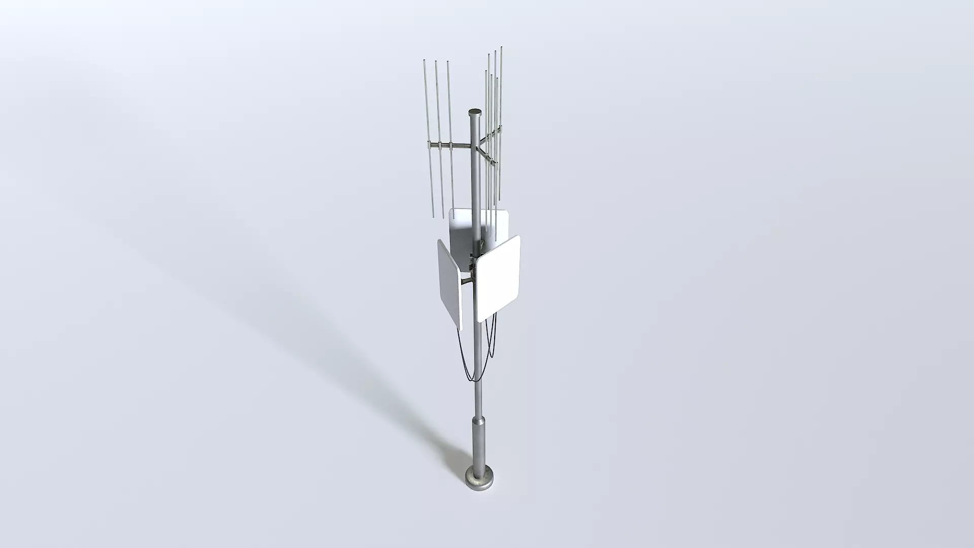 Cell Phone Tower 3 Low-poly 3D model_0