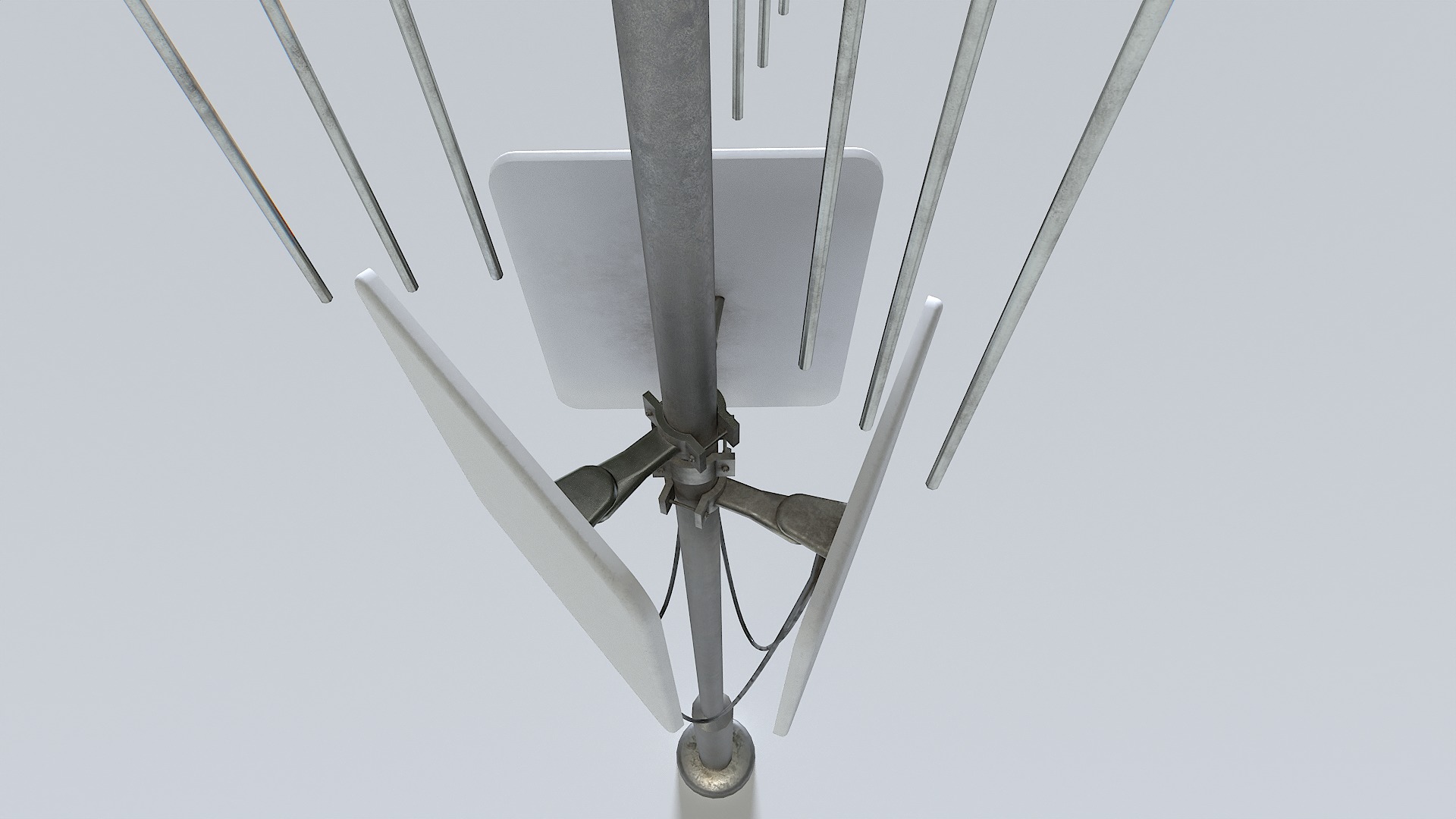 Cell Phone Tower 3 Low-poly 3D model_2