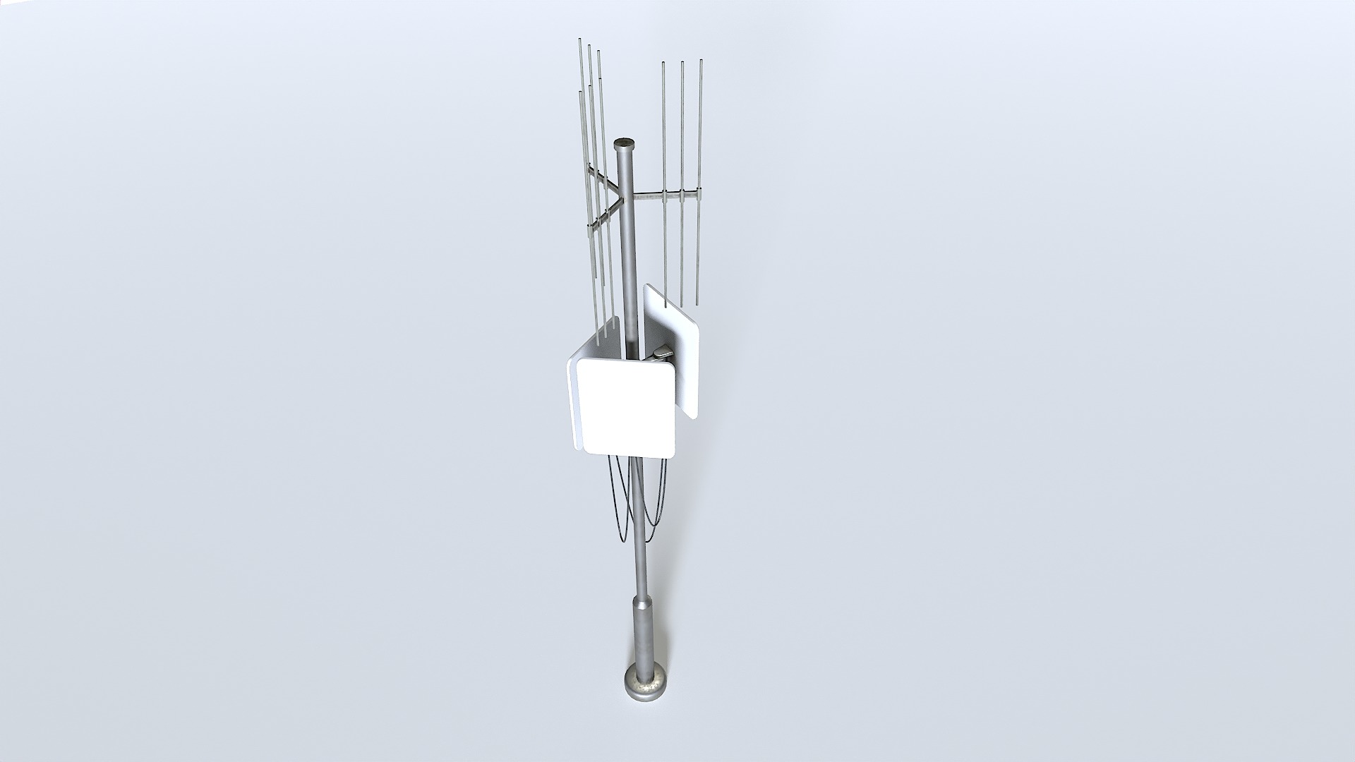 Cell Phone Tower 3 Low-poly 3D model_8