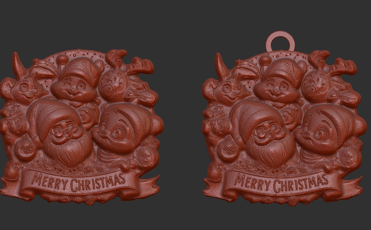 marry christmas decor  3D print model_1