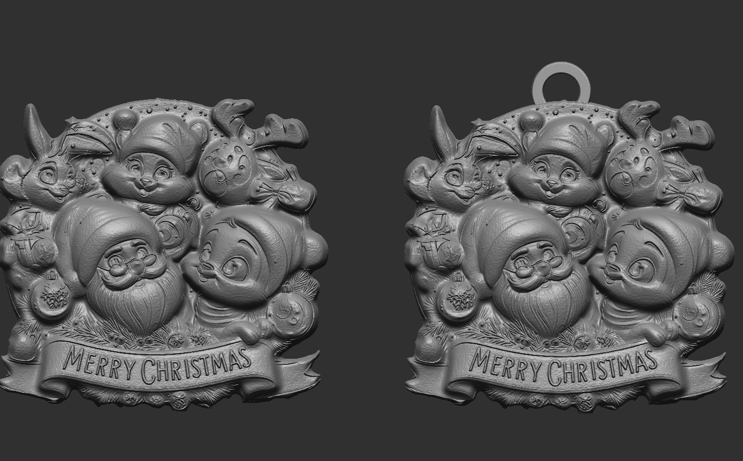 marry christmas decor  3D print model_2