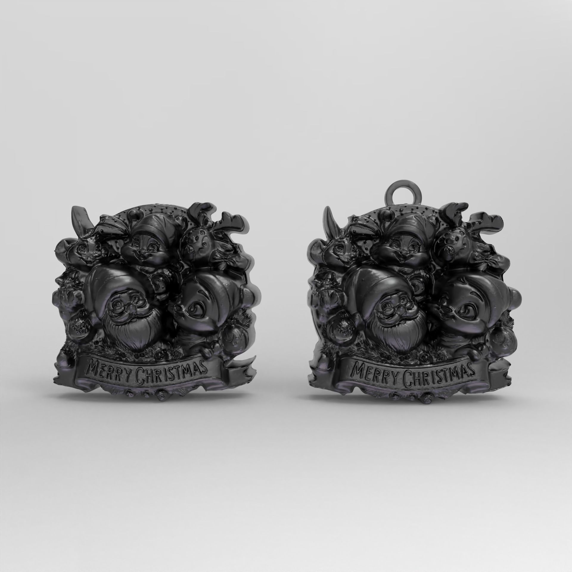 marry christmas decor  3D print model_6