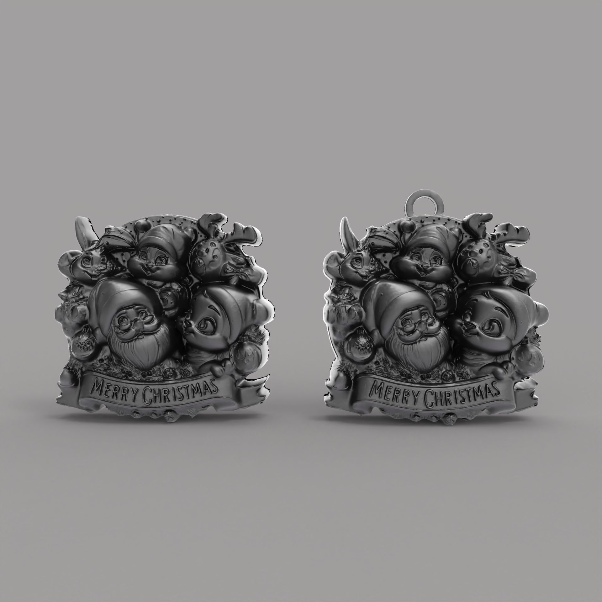 marry christmas decor  3D print model_3