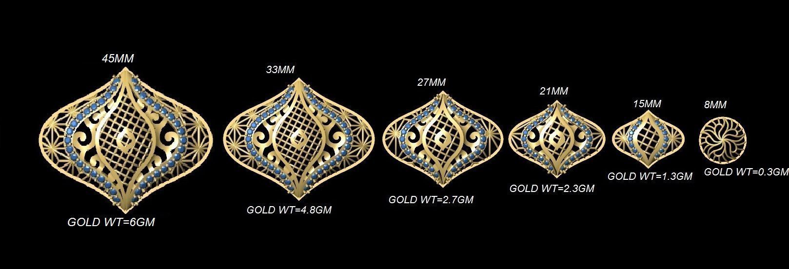 DUBAI PENDANT STLYE JAALI 3D print model_48