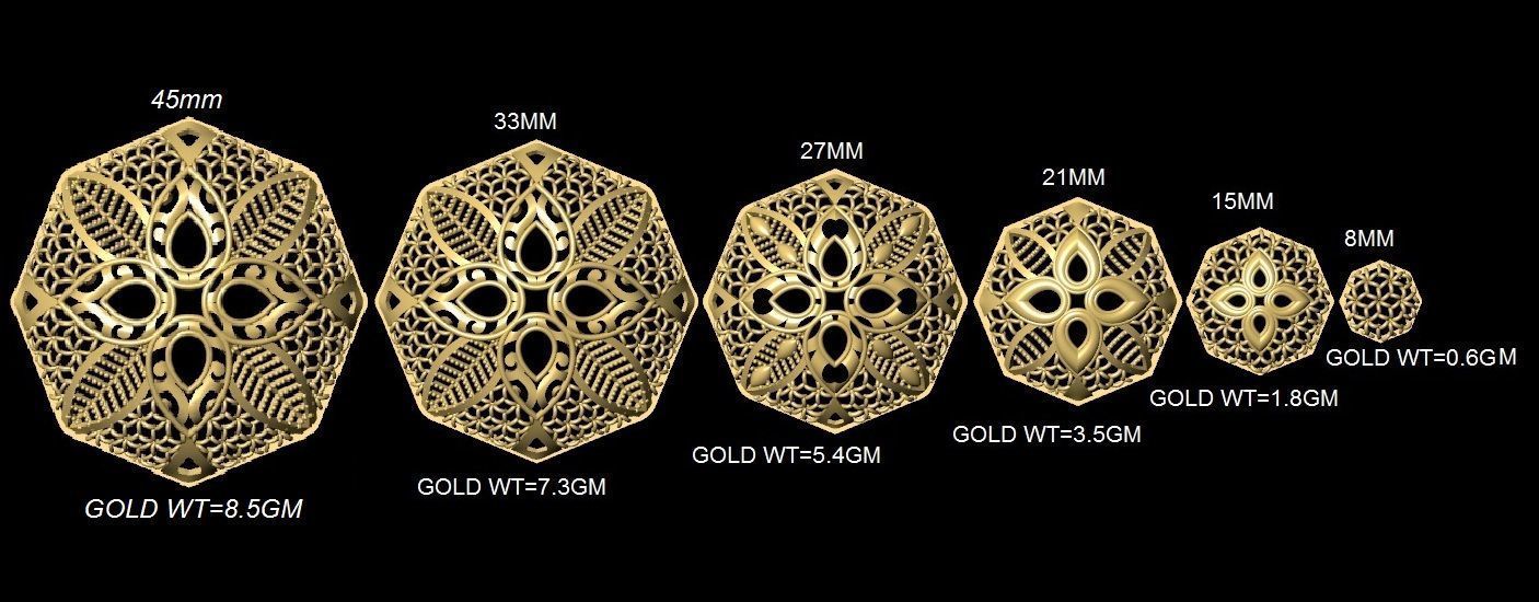 DUBAI PENDANT STLYE JAALI 3D print model_1