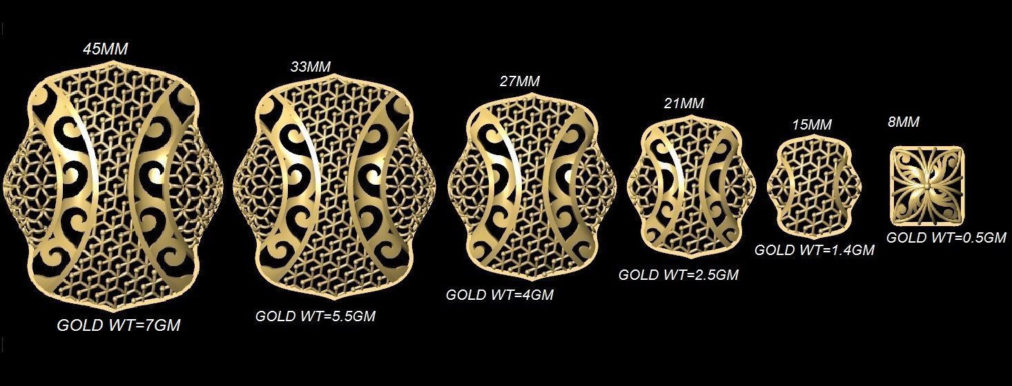 DUBAI PENDANT STLYE JAALI 3D print model_33