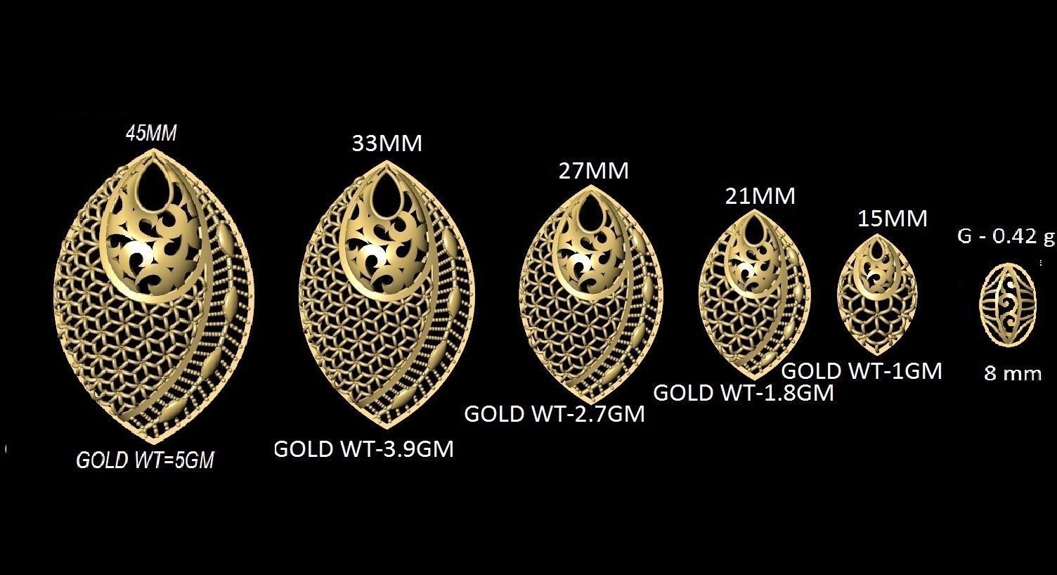 DUBAI PENDANT STLYE JAALI 3D print model_24
