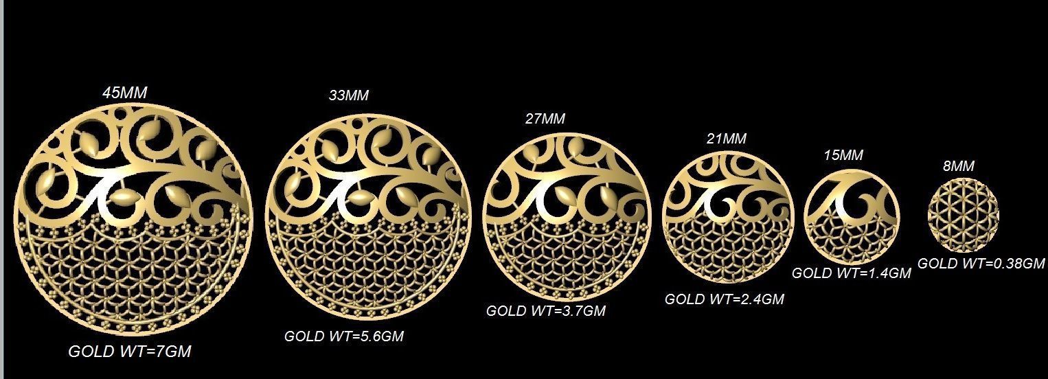 DUBAI PENDANT STLYE JAALI 3D print model_29