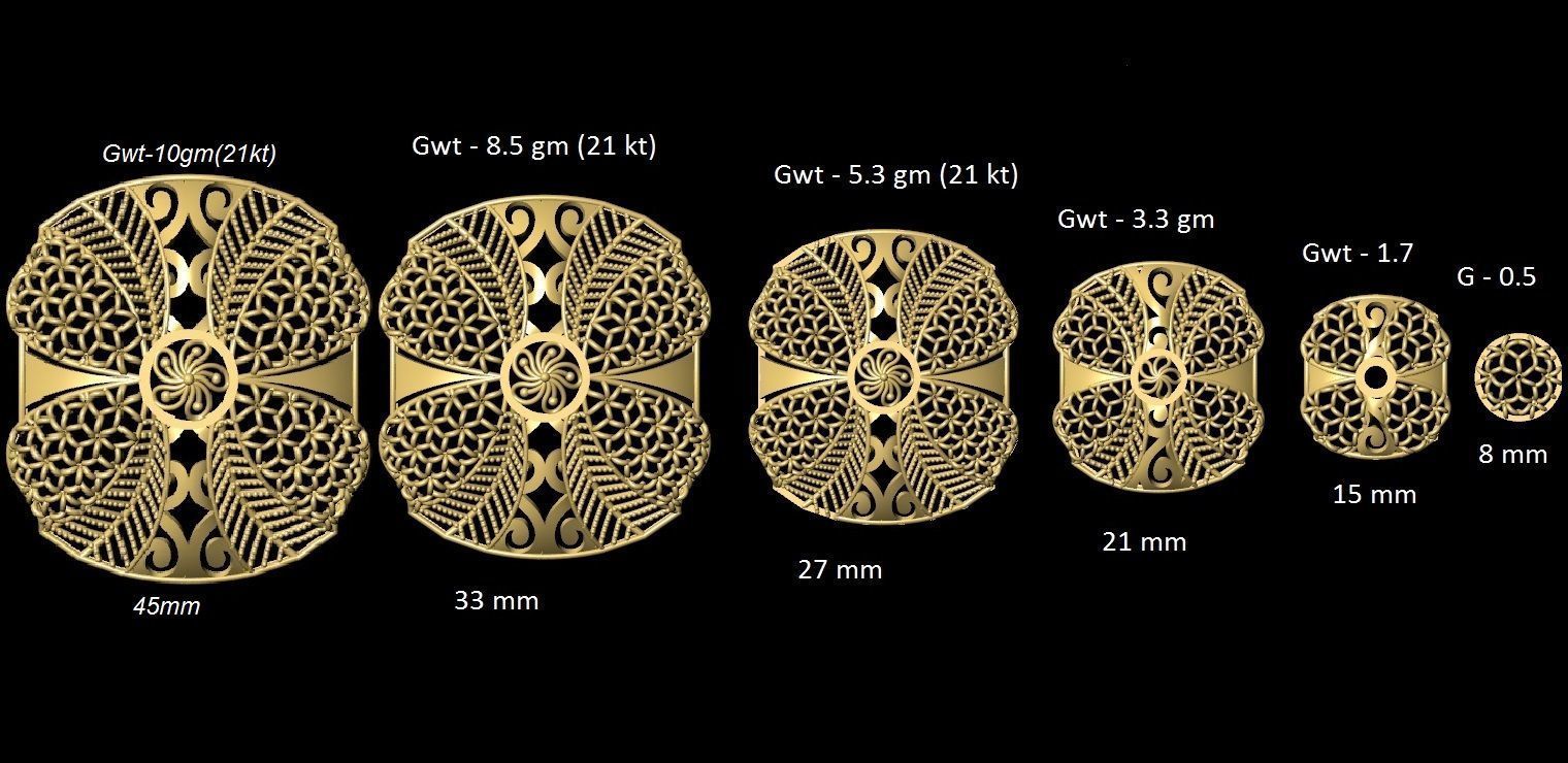 DUBAI PENDANT STLYE JAALI 3D print model_69