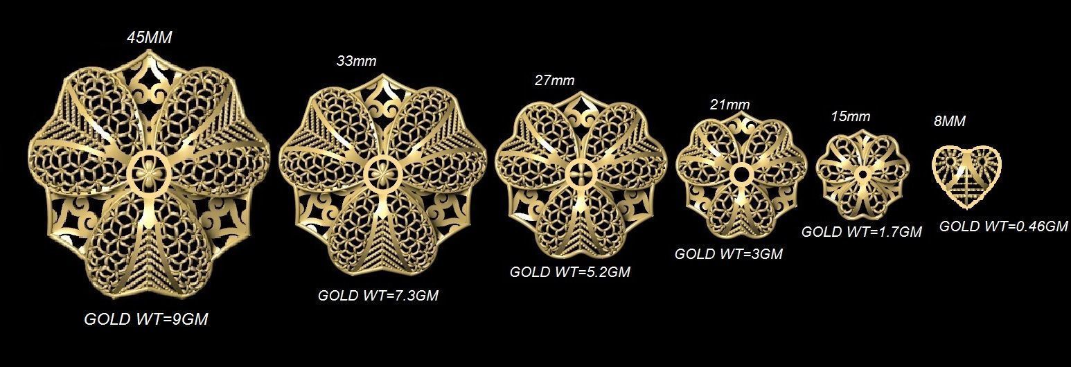 DUBAI PENDANT STLYE JAALI 3D print model_39
