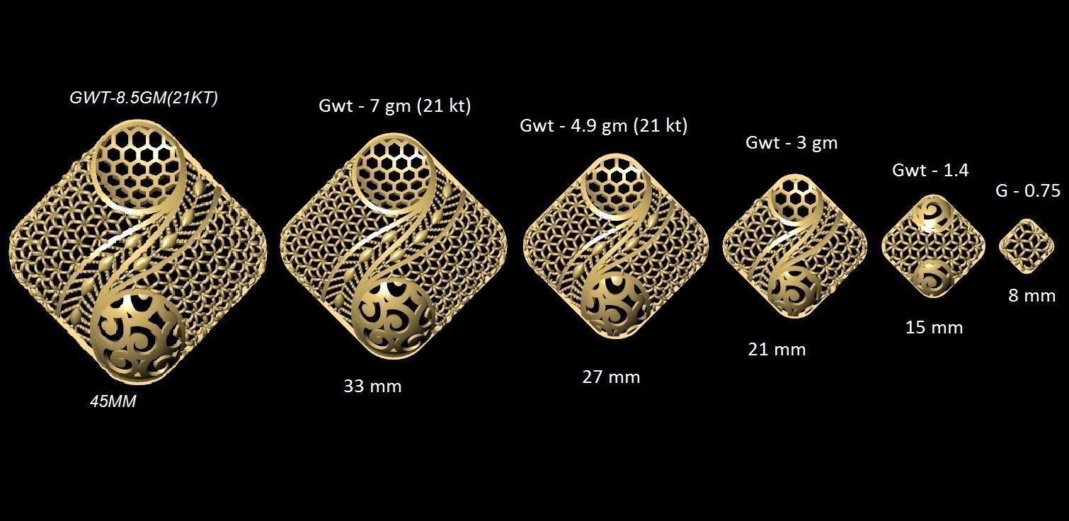 DUBAI PENDANT STLYE JAALI 3D print model_74