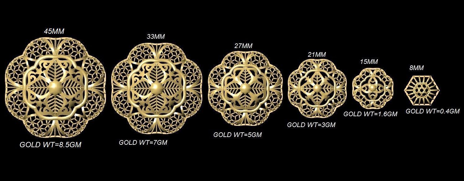DUBAI PENDANT STLYE JAALI 3D print model_41
