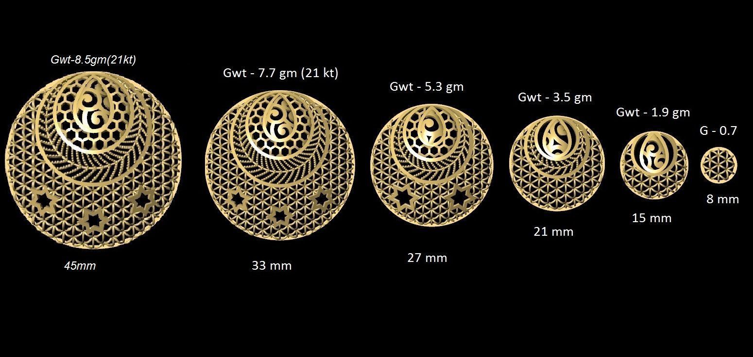 DUBAI PENDANT STLYE JAALI 3D print model_72