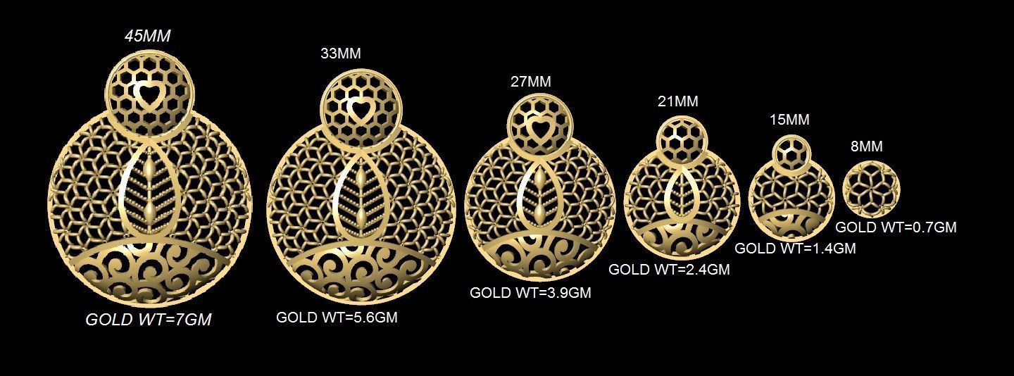 DUBAI PENDANT STLYE JAALI 3D print model_19