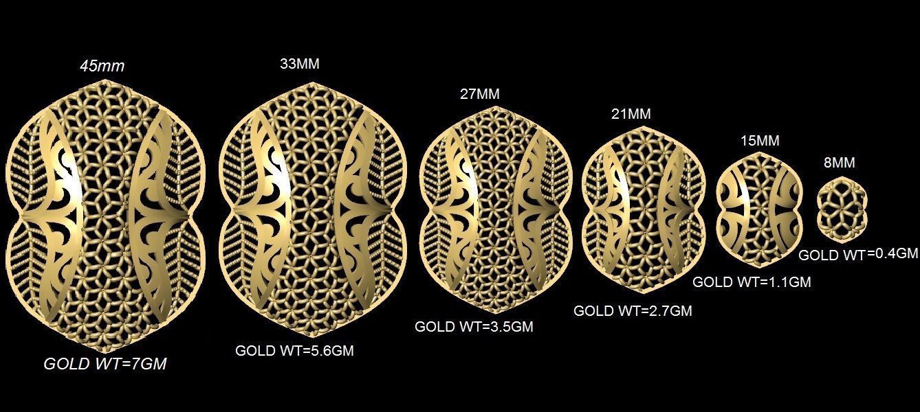 DUBAI PENDANT STLYE JAALI 3D print model_2