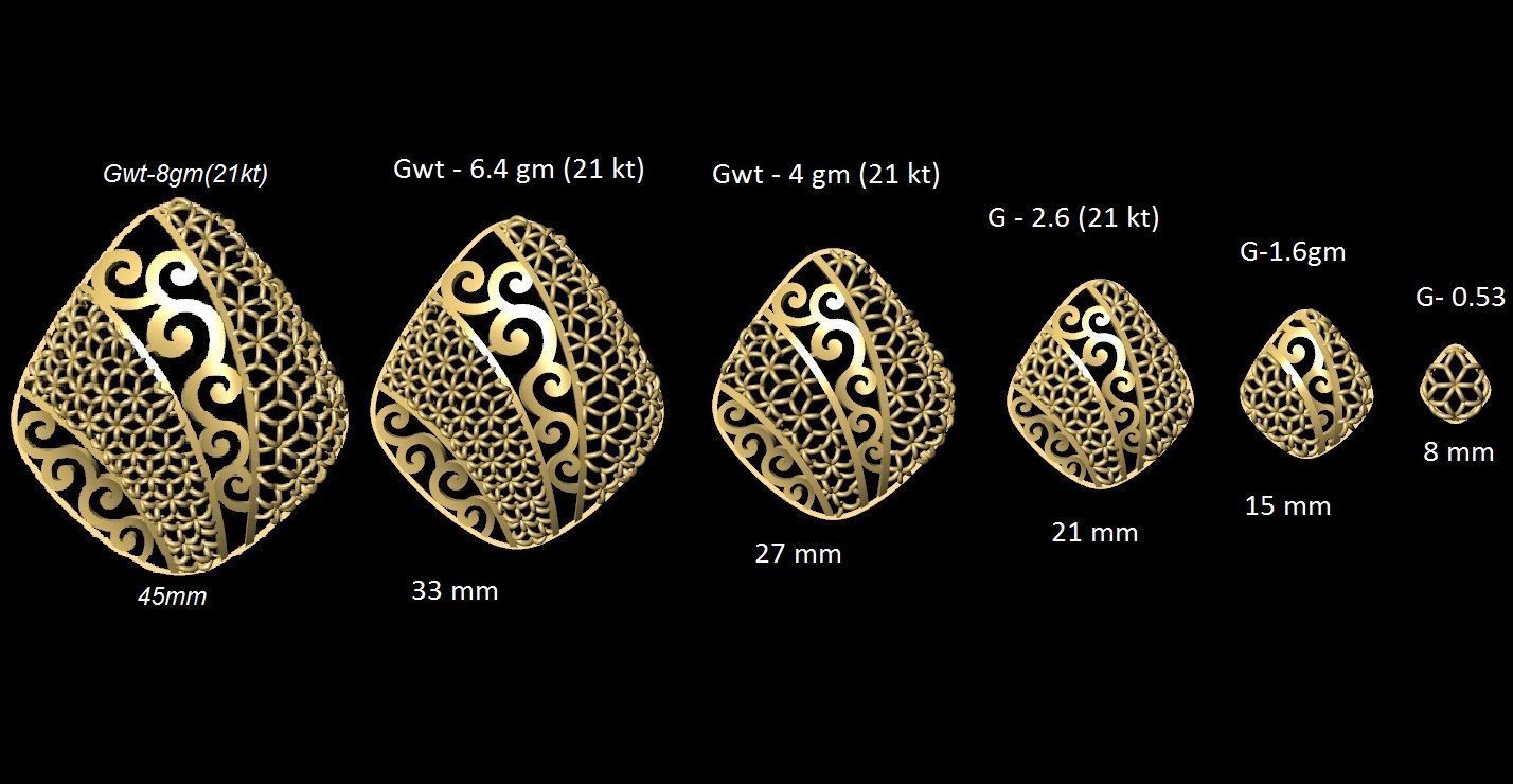 DUBAI PENDANT STLYE JAALI 3D print model_65