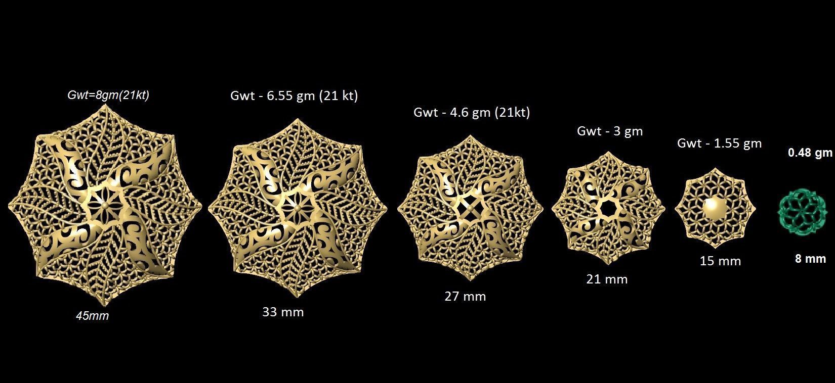 DUBAI PENDANT STLYE JAALI 3D print model_93