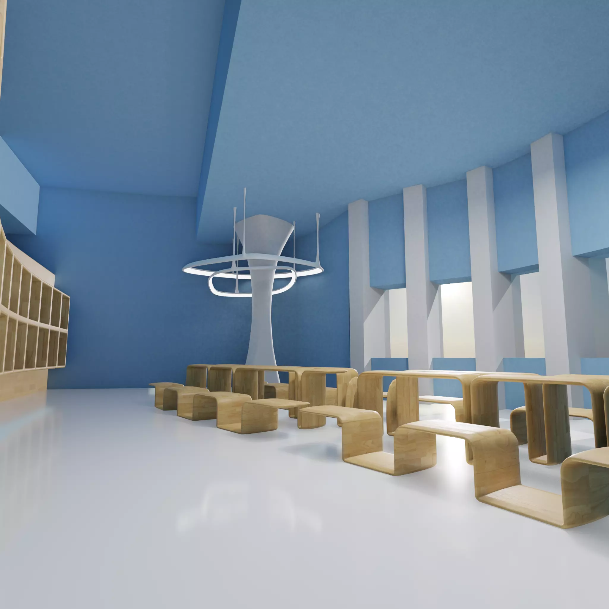 sci fi futuristic exhibition exterior art gallery museum 3d 3D model
