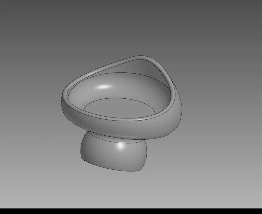 3D model of a Mushroom Vase 3D print model_0