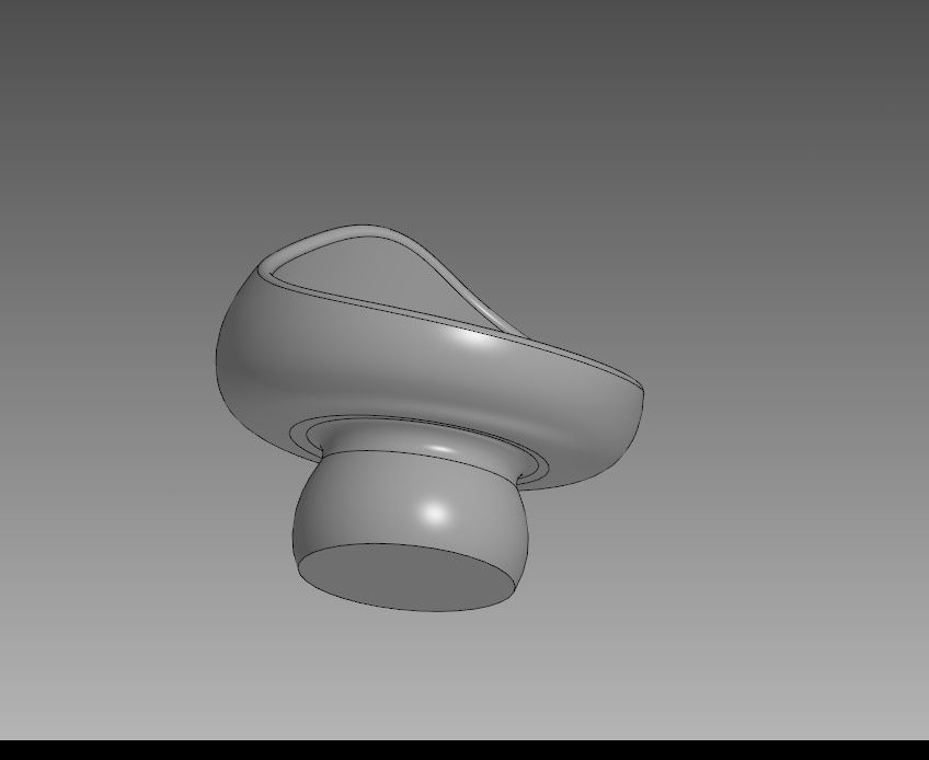 3D model of a Mushroom Vase 3D print model_3