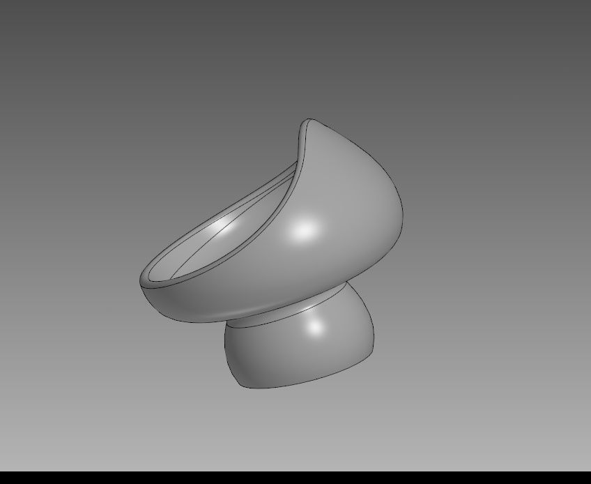 3D model of a Mushroom Vase 3D print model_1