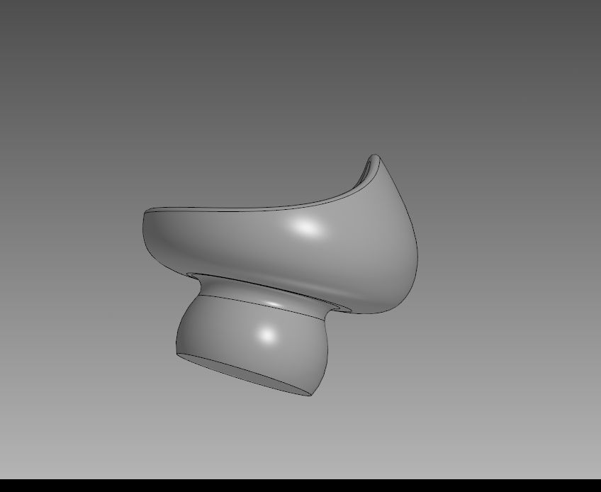 3D model of a Mushroom Vase 3D print model_4