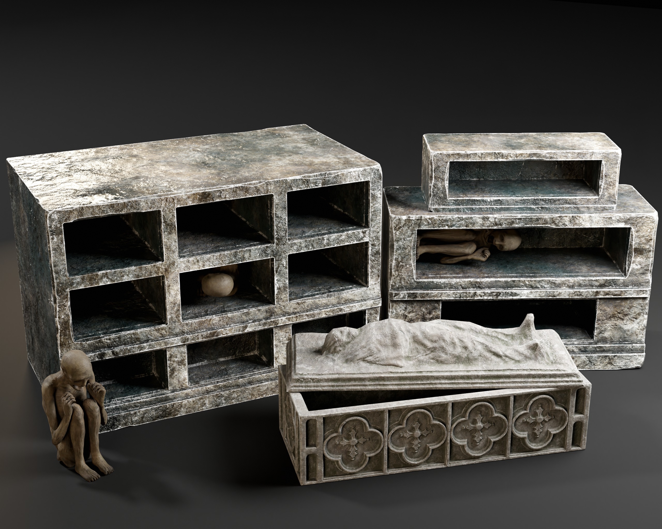 Dungeon Tombs  3D Model Collection_6