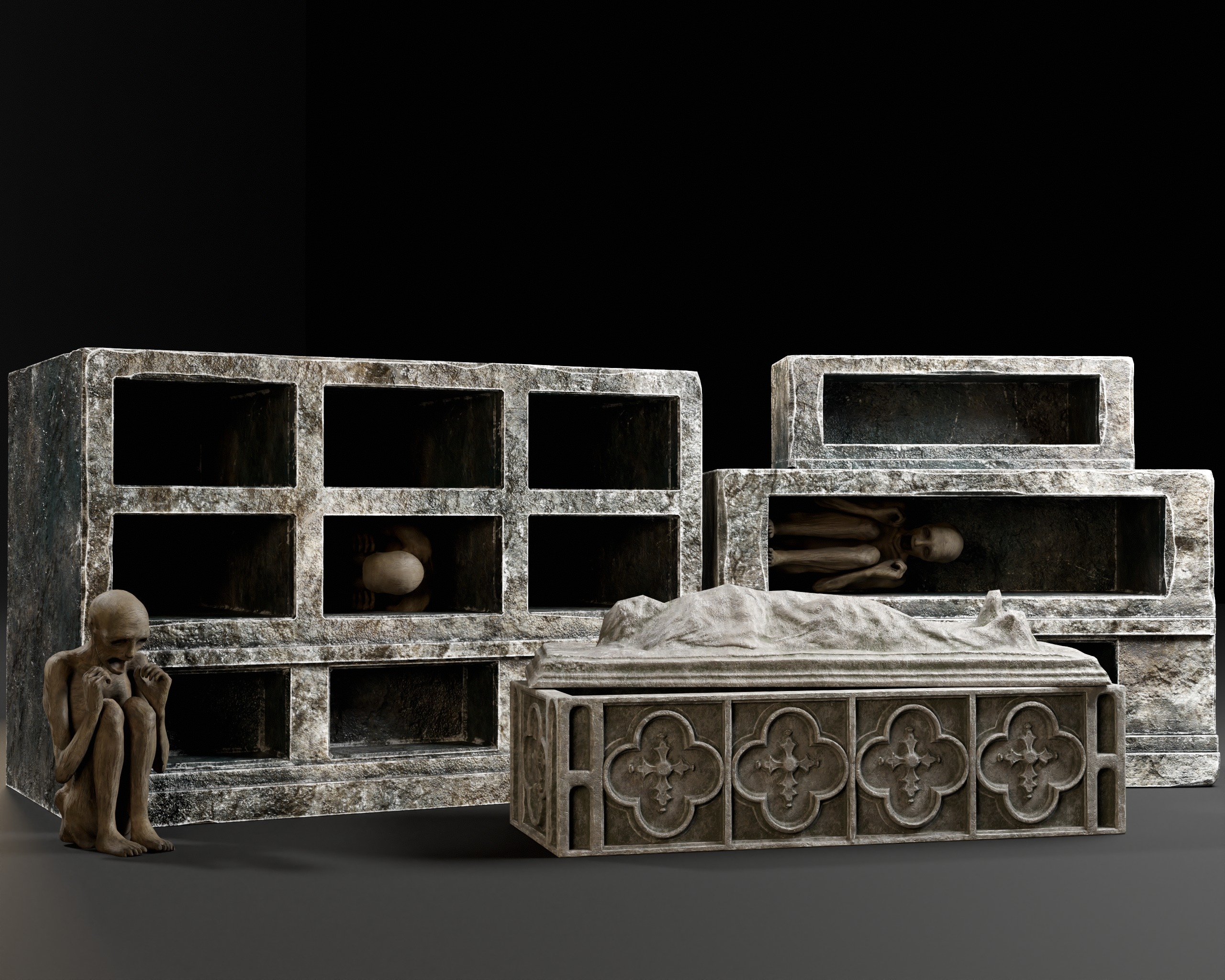 Dungeon Tombs  3D Model Collection_10