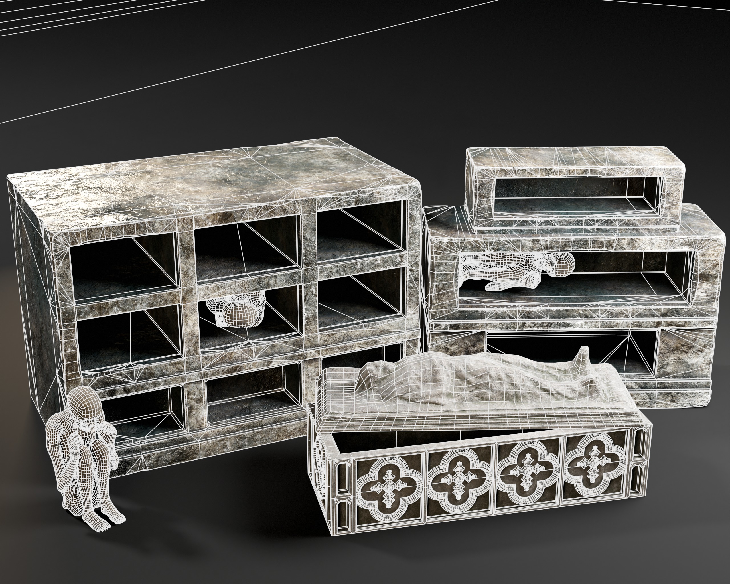 Dungeon Tombs  3D Model Collection_8