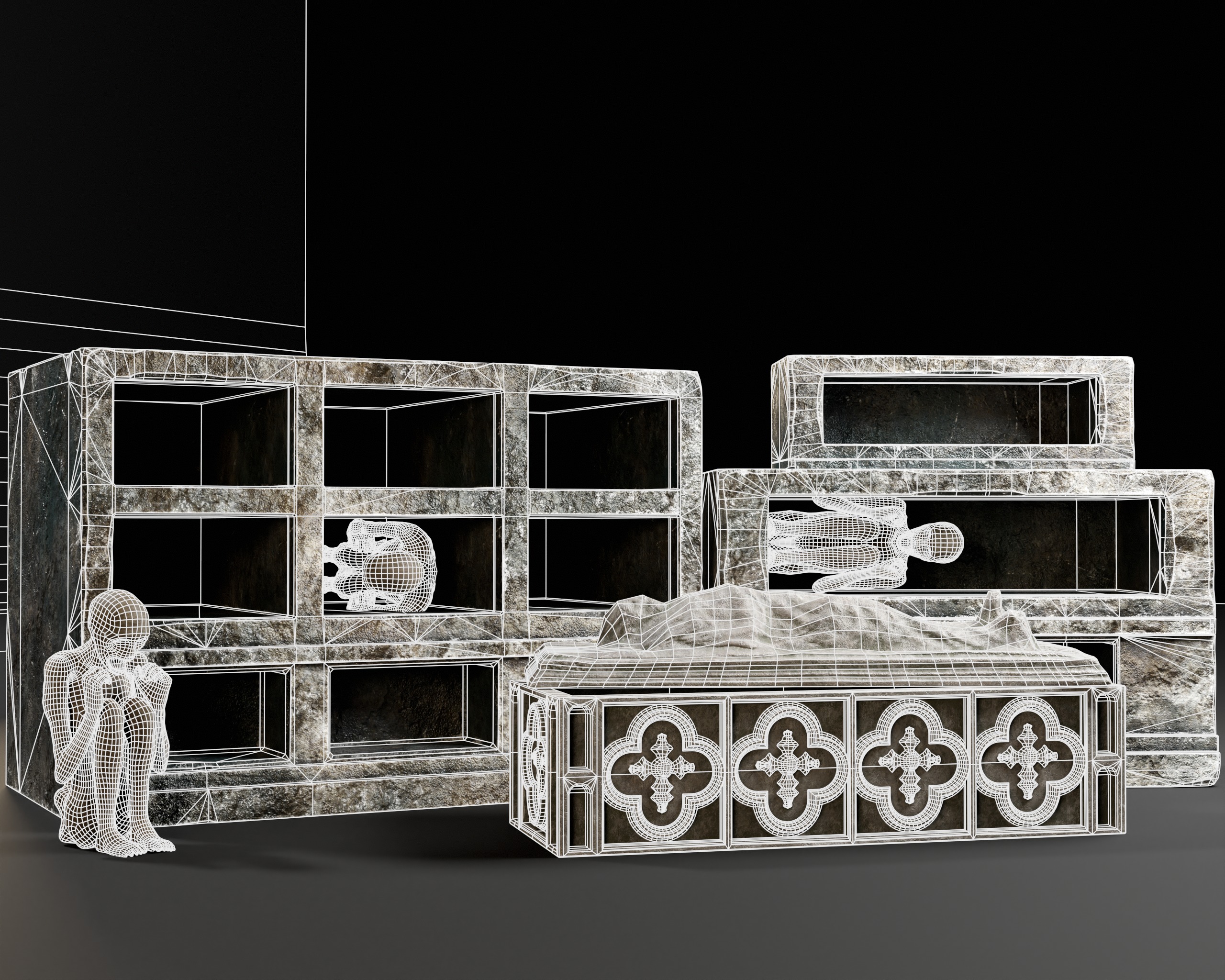 Dungeon Tombs  3D Model Collection_12