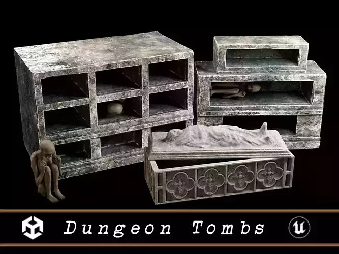 Dungeon Tombs  3D Model Collection