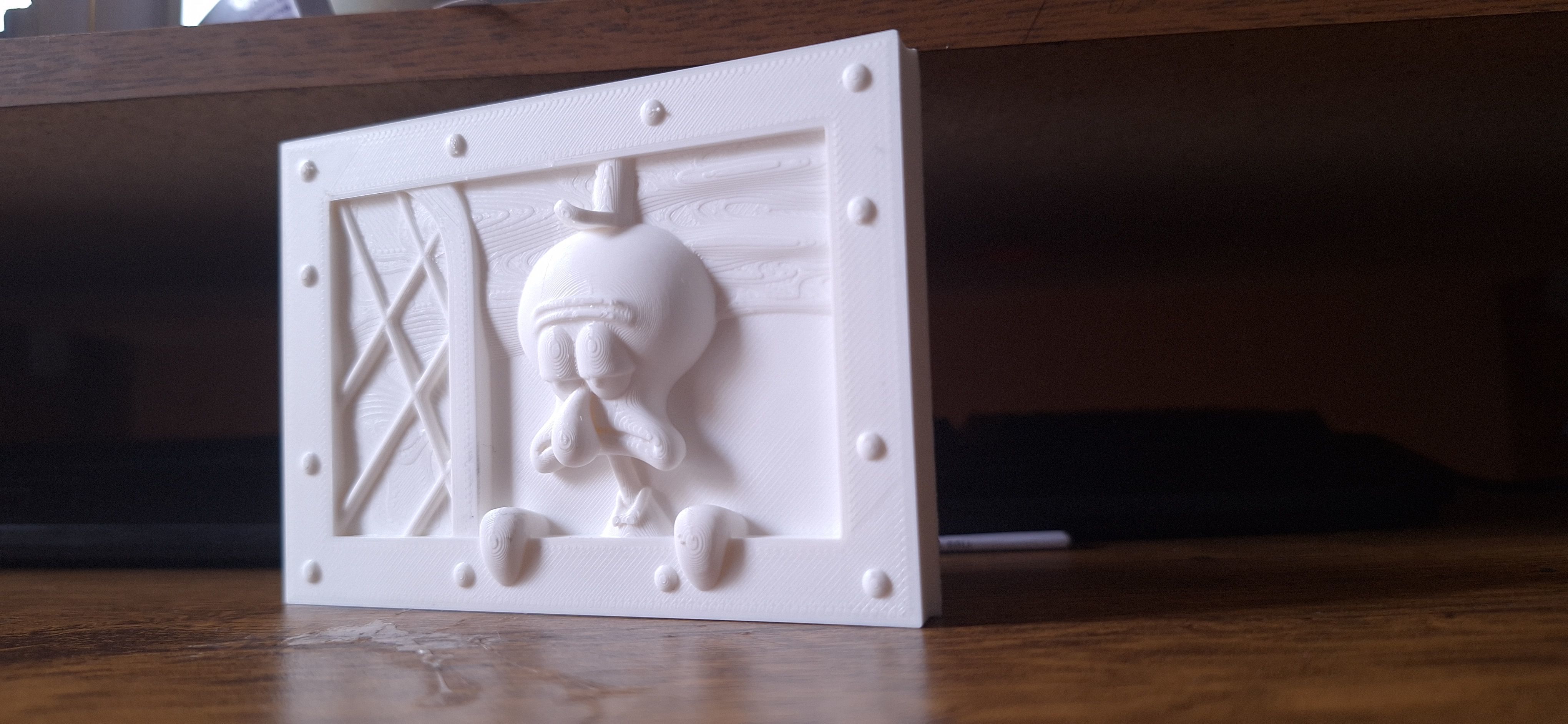 Squidward in Perspective 3D print model_1
