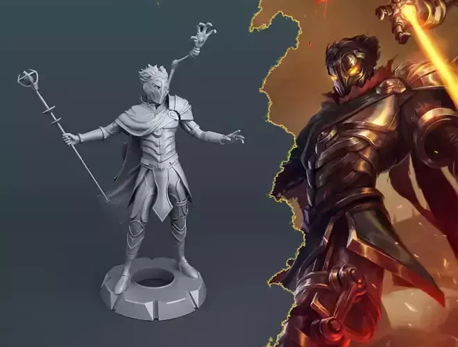 Viktor the Machine Herald 3D print model