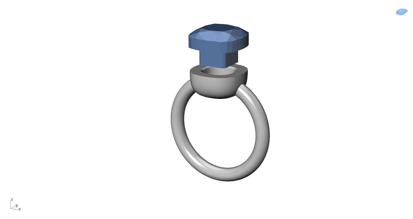 Nudo Classic Ring 3D print model_11