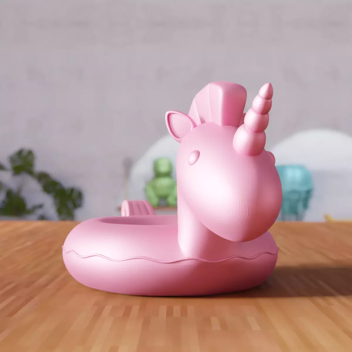 Inflatable Unicorn Sea Bed - 373 3D print model_6