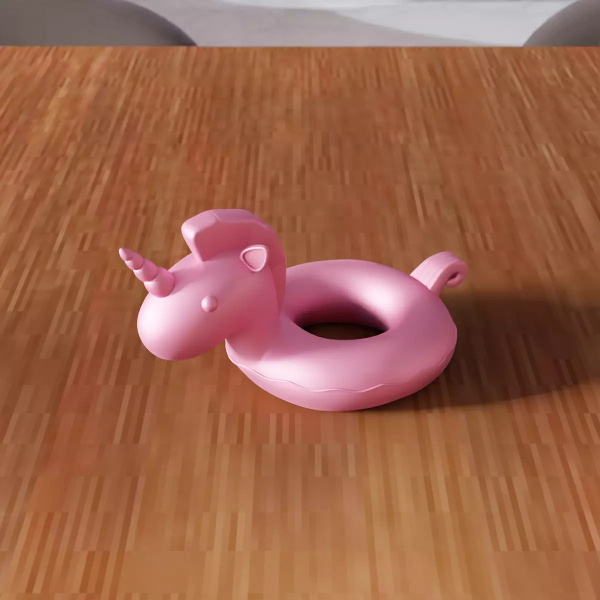 Inflatable Unicorn Sea Bed - 373 3D print model_3