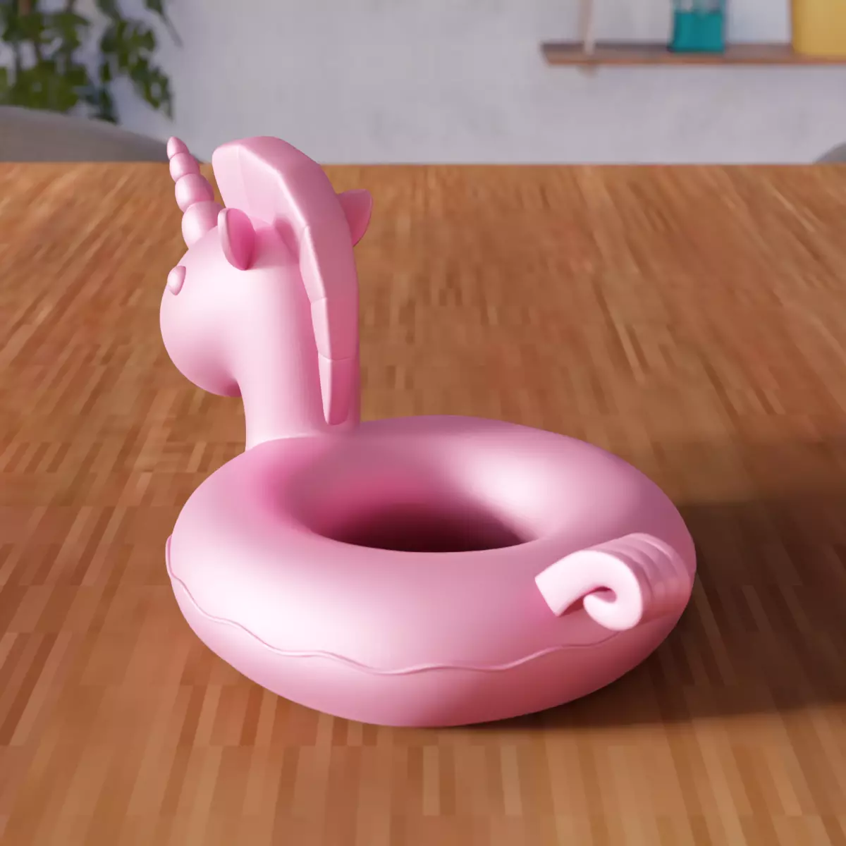 Inflatable Unicorn Sea Bed - 373 3D print model_7