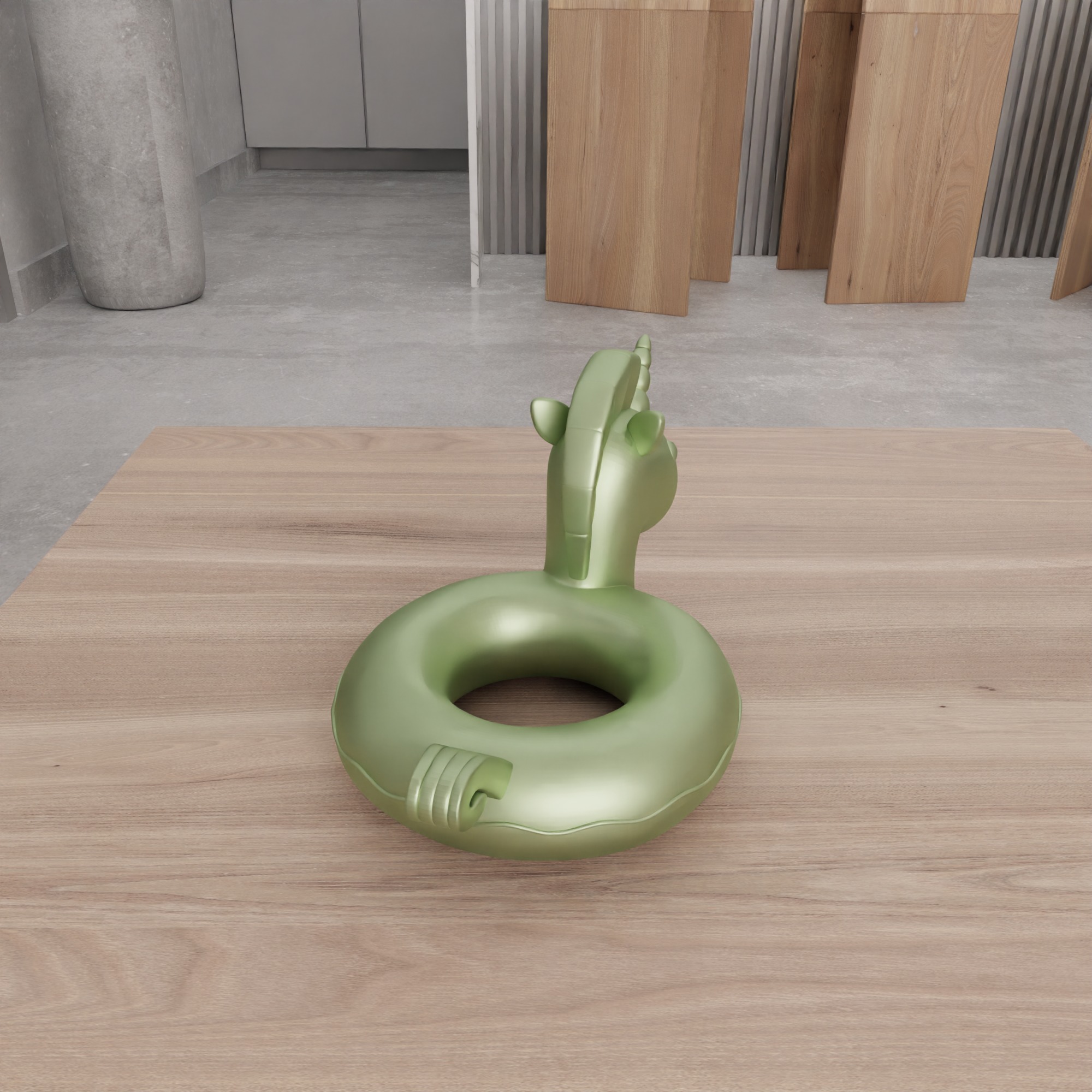 Inflatable Unicorn Sea Bed - 373 3D print model_10