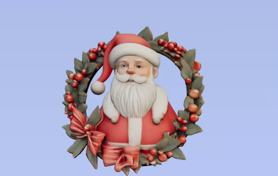 Christmas Decor 3D Printable Santa  3D print model_0