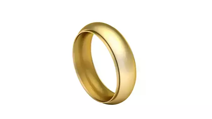 SIMPLE GOLD RING 3D PRINTABLE MODEL